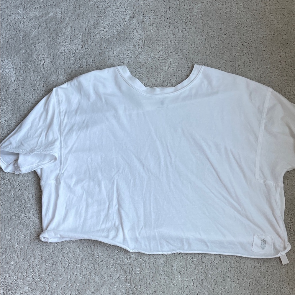 Free people inspire tee White Cropped T-Shirt